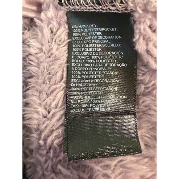 The North Face Plush Fleece Pullover XS Lavender Purple 1/4 Zip Jacket NF0A3YSP - Picture 6 of 11